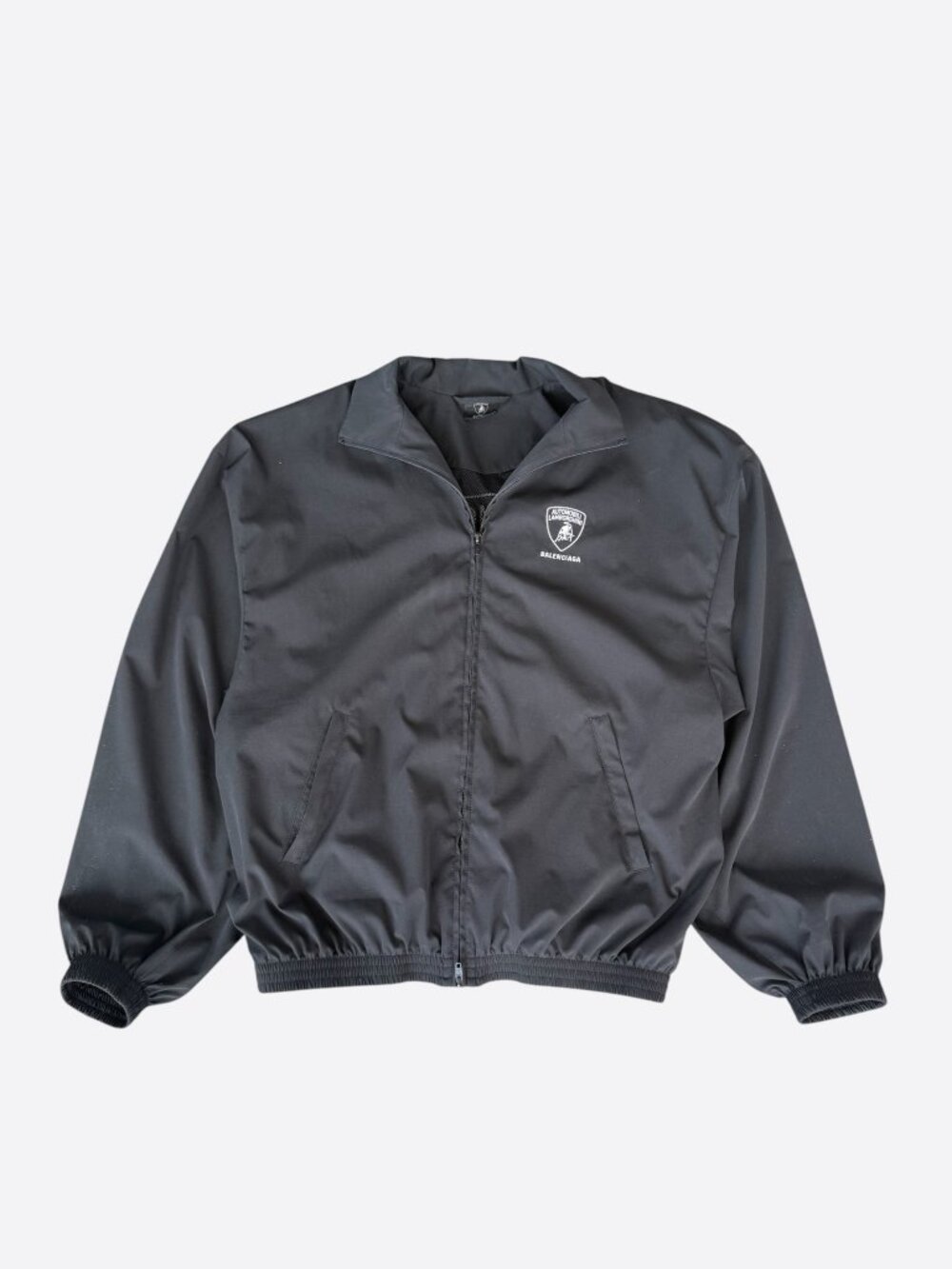 Balenciaga Lamborghini Black & White Logo Track Jacket